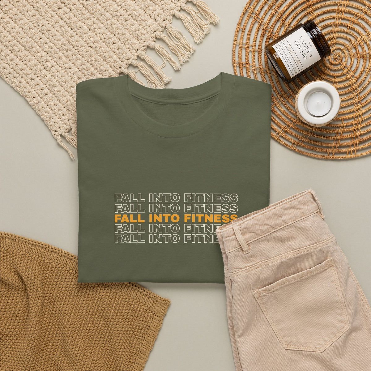 Fall Into Fitness | Men's Graphic Gym T-Shirt