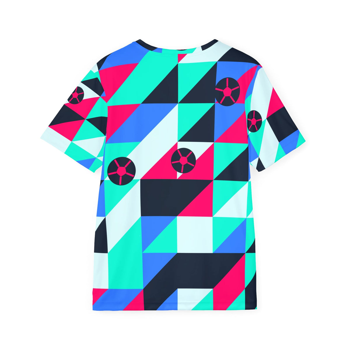 Soccer Arctic Neon Prism Block Men's Sports Jersey