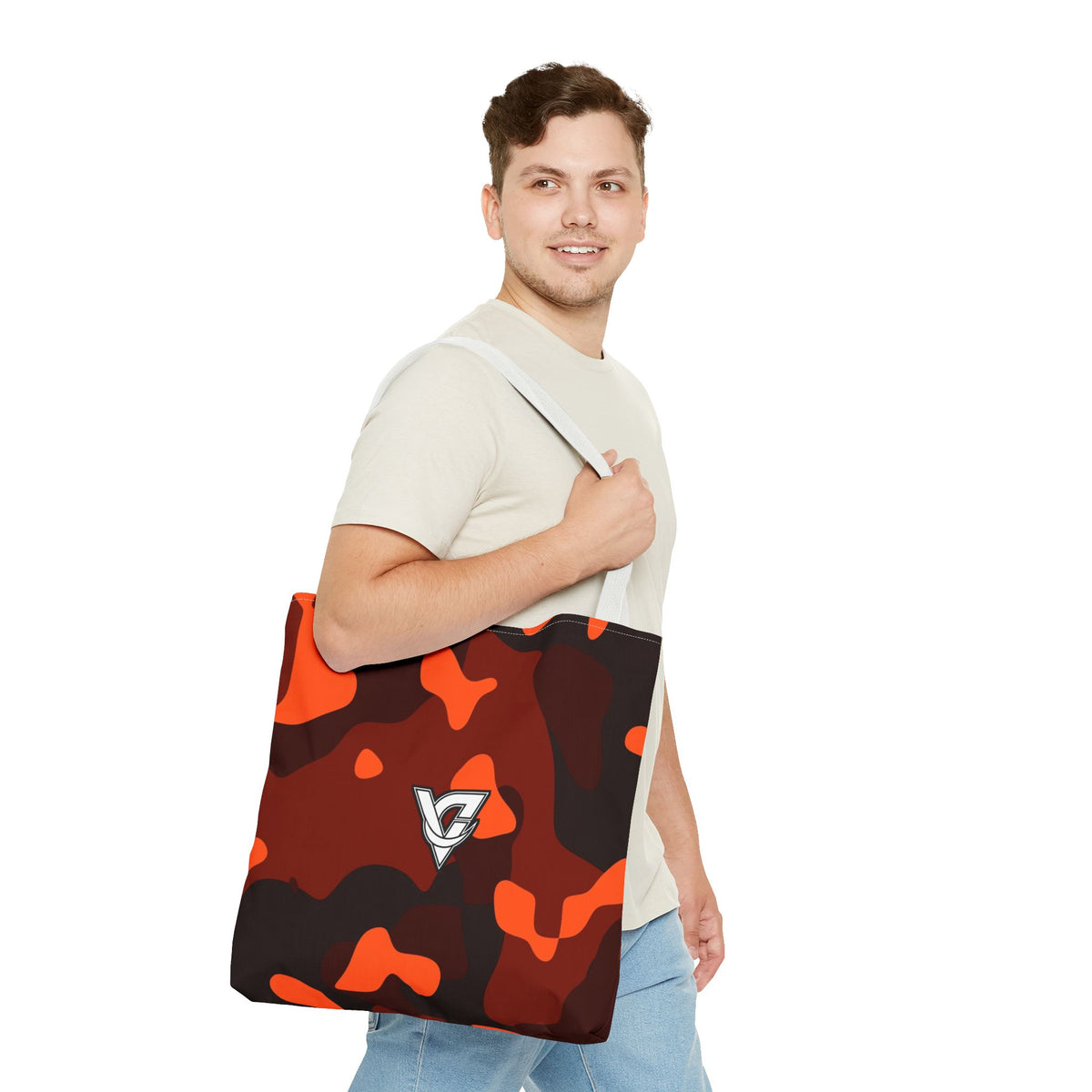 Ember Camo Tote Bag — All-Over Print Gym & Everyday Tote