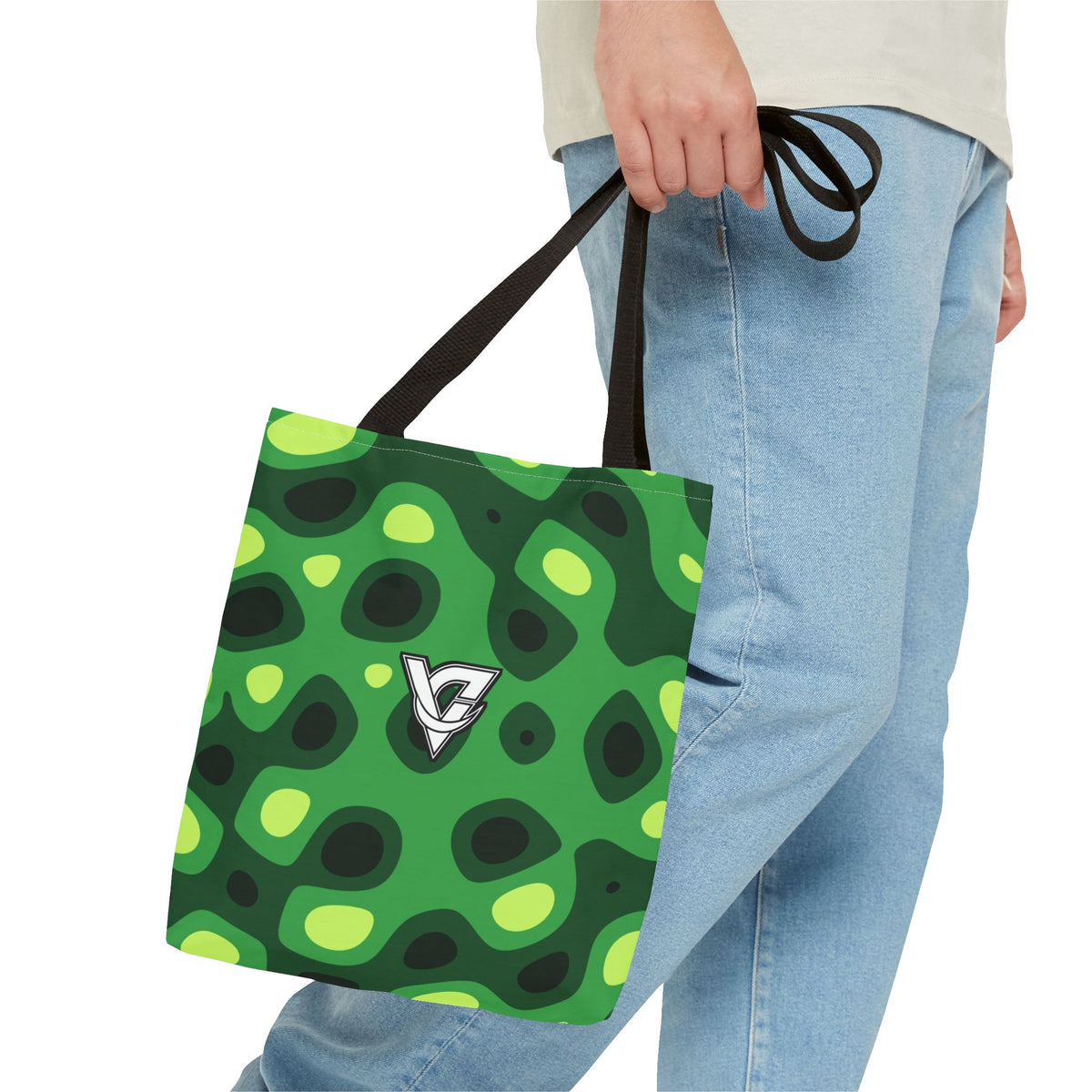 Jungle Ripple Tote Bag — All-Over Print Gym & Everyday Tote