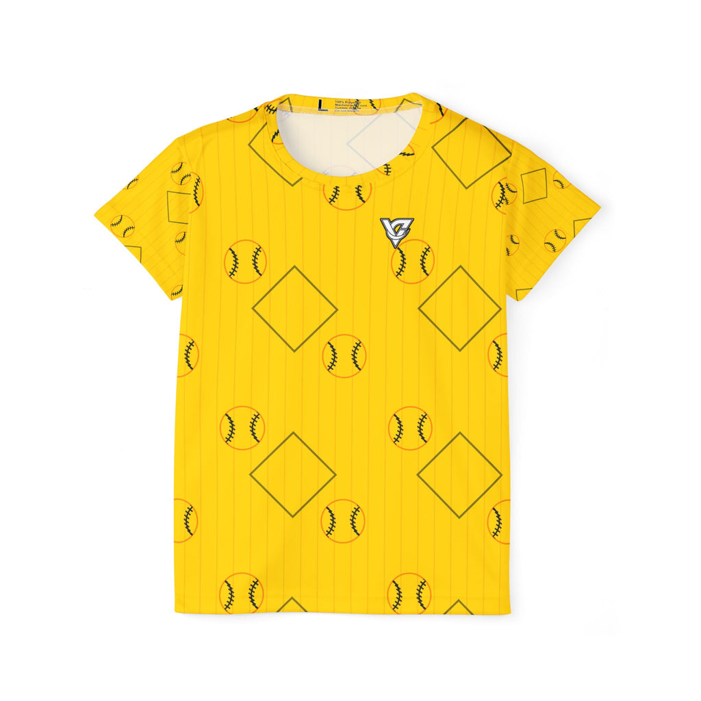 Baseball & Softball Neon Citrus Diamond Stitch Women's Sports Jersey
