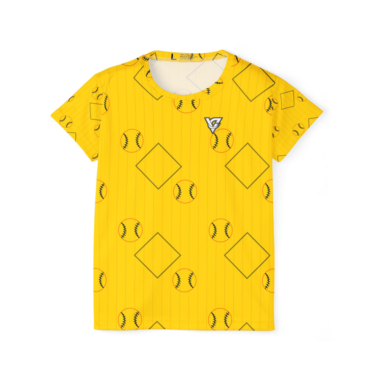 Baseball & Softball Neon Citrus Diamond Stitch Women's Sports Jersey