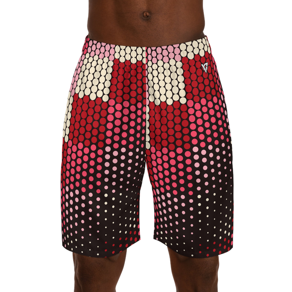 Tennis Ruby Rush Halftone Pulse Men's Athletic Shorts with Pockets