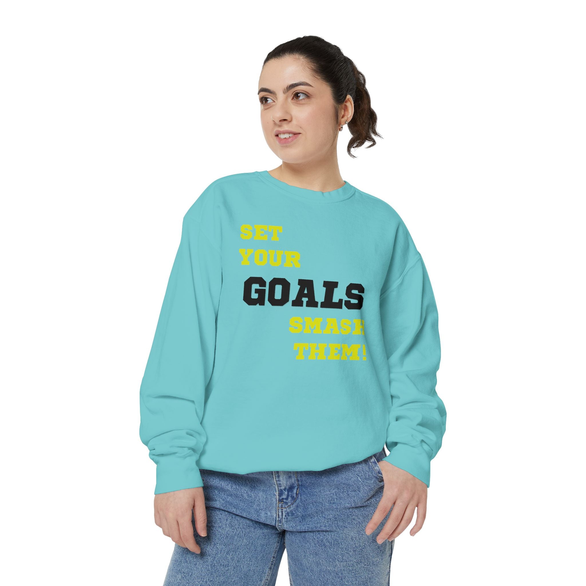 Set Goals | Motivational Crewneck Sweatshirt