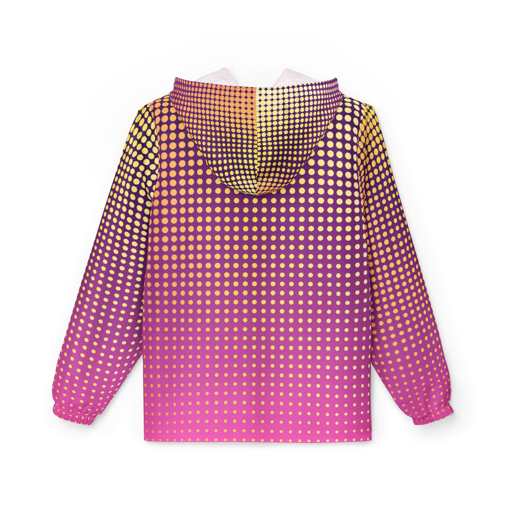 Sunset Halftone Women's Windbreaker Jacket