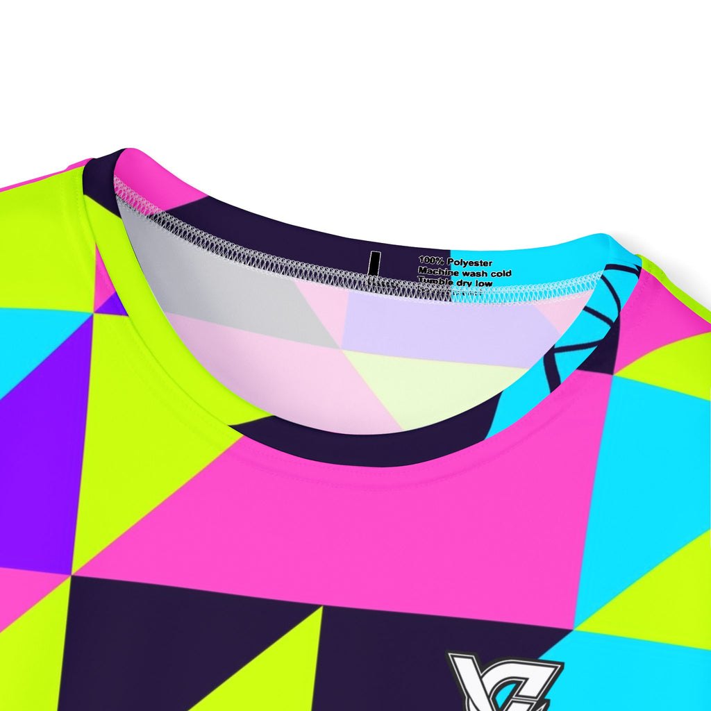 Cycling Violet Volt Prism Block Men's Sports Jersey