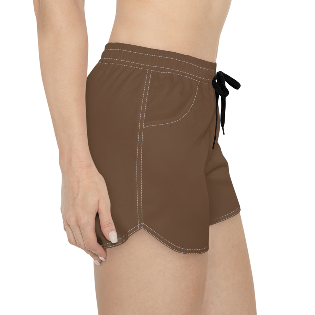 Women's Multipurpose Athletic Shorts with Pockets | Mocha Brown Essential