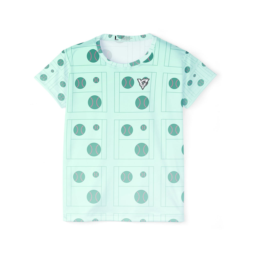 Tennis Mint Glow Baseline Seam Women's Sports Jersey