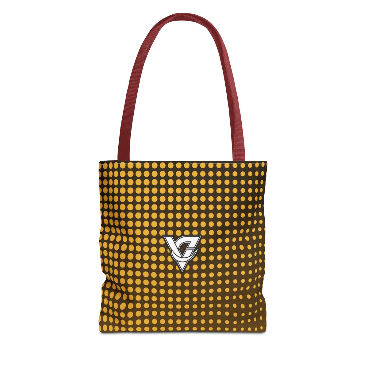 Harvest Gold Halftone Tote Bag — All-Over Print Gym & Everyday Tote