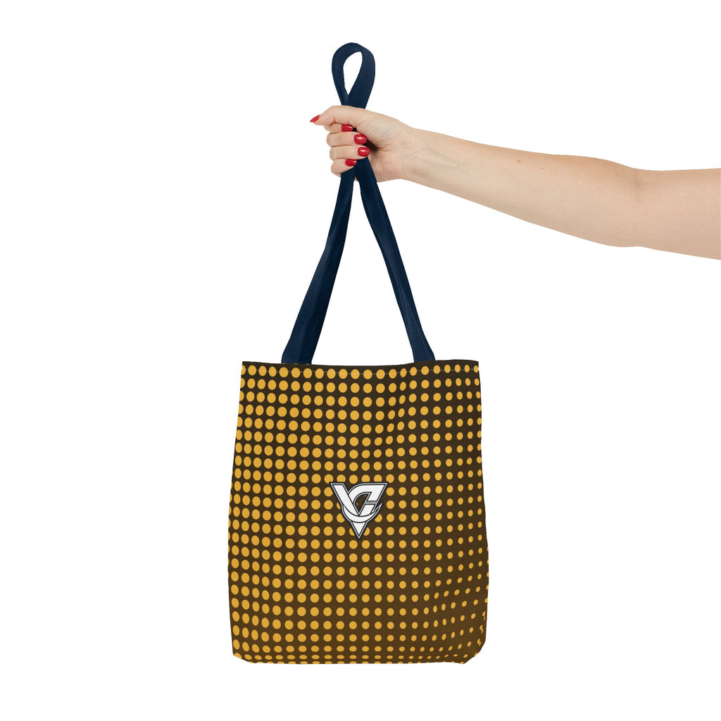 Harvest Gold Halftone Tote Bag — All-Over Print Gym & Everyday Tote