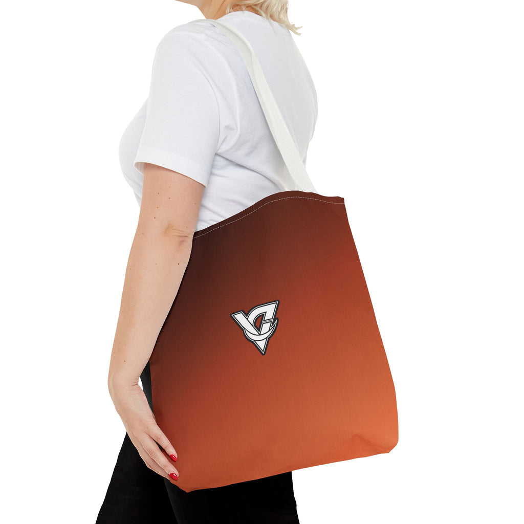Terracotta Ombre Tote Bag — All-Over Print Gym & Everyday Tote
