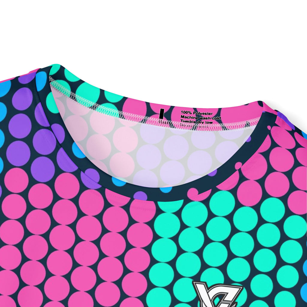 Pickleball Neon Lagoon Halftone Pulse Men's Sports Jersey