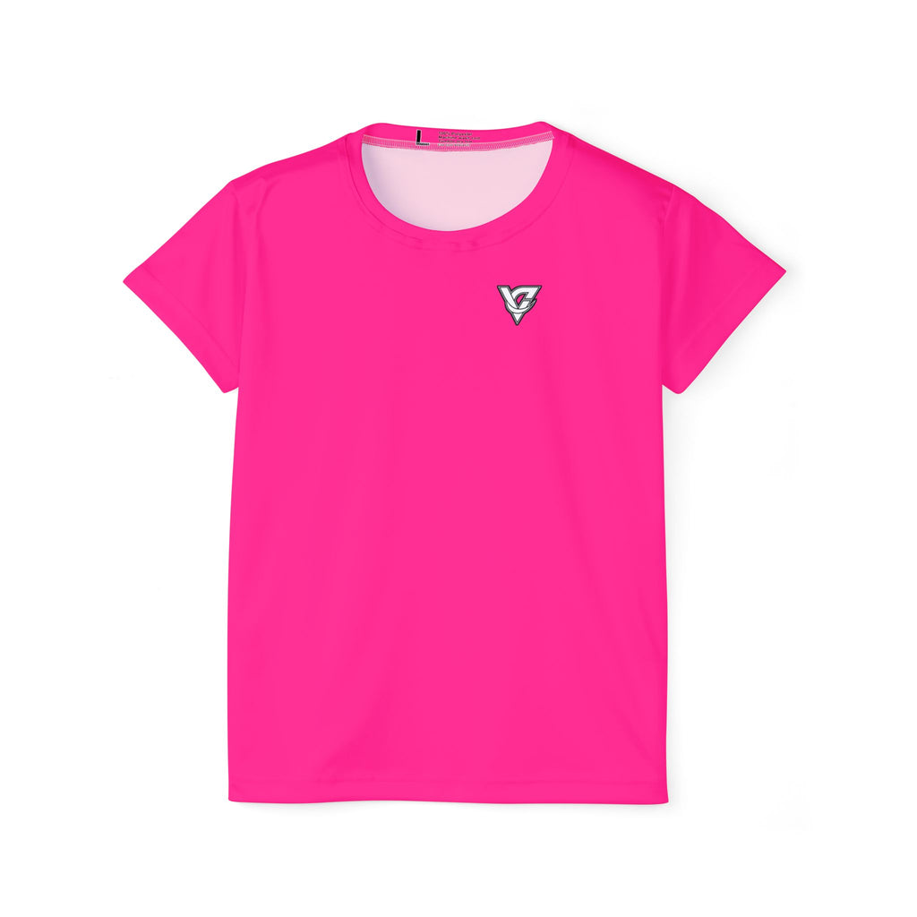Vantacore Solid Hot Pink Women's Sports Jersey