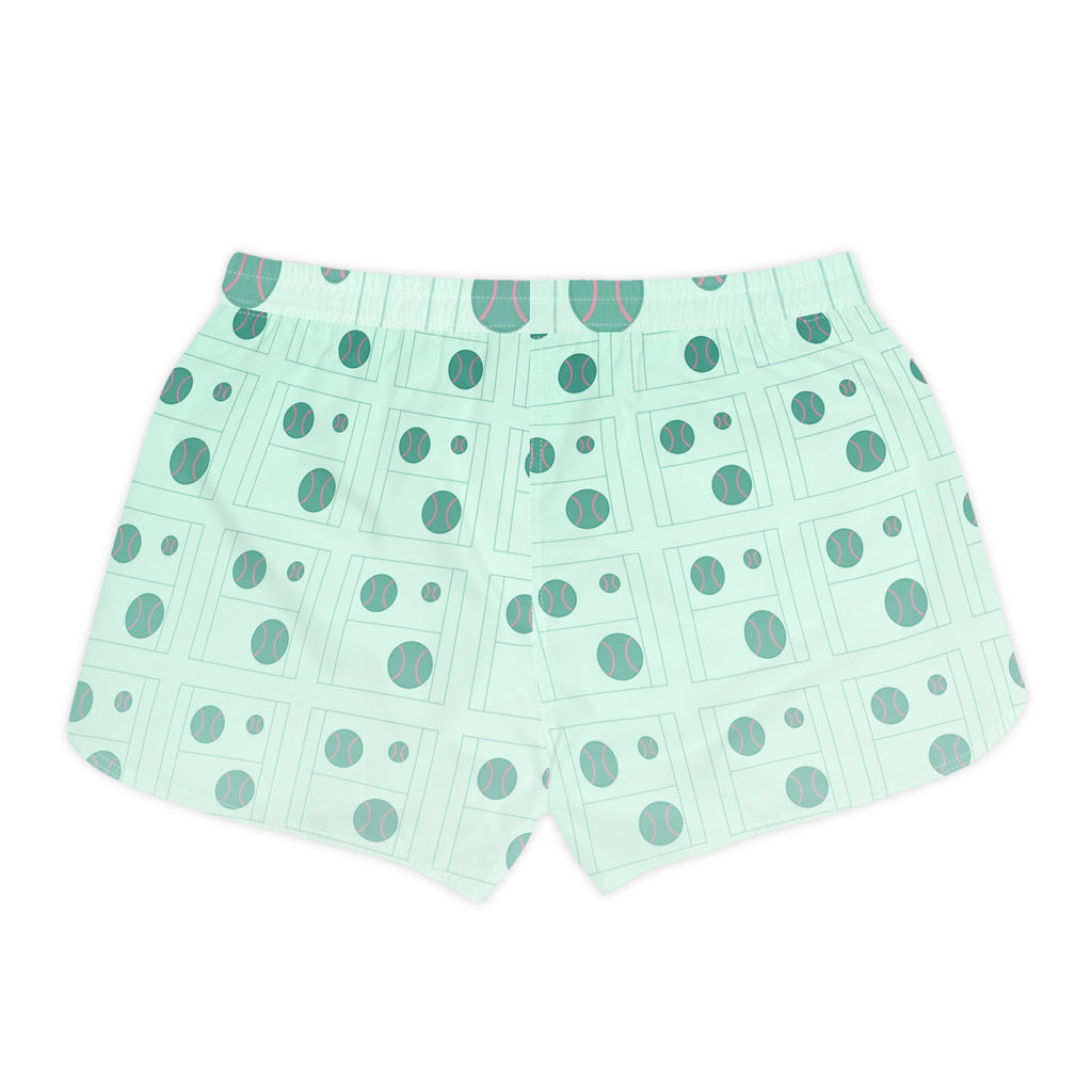 Tennis Mint Glow Baseline Seam Women's Athletic Shorts with Pockets