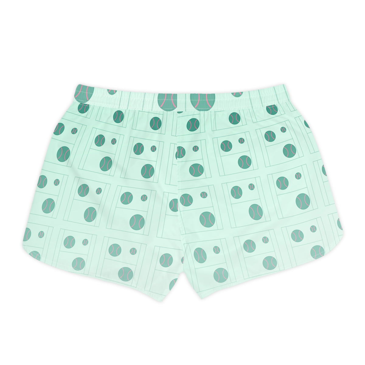 Tennis Mint Glow Baseline Seam Women's Athletic Shorts with Pockets