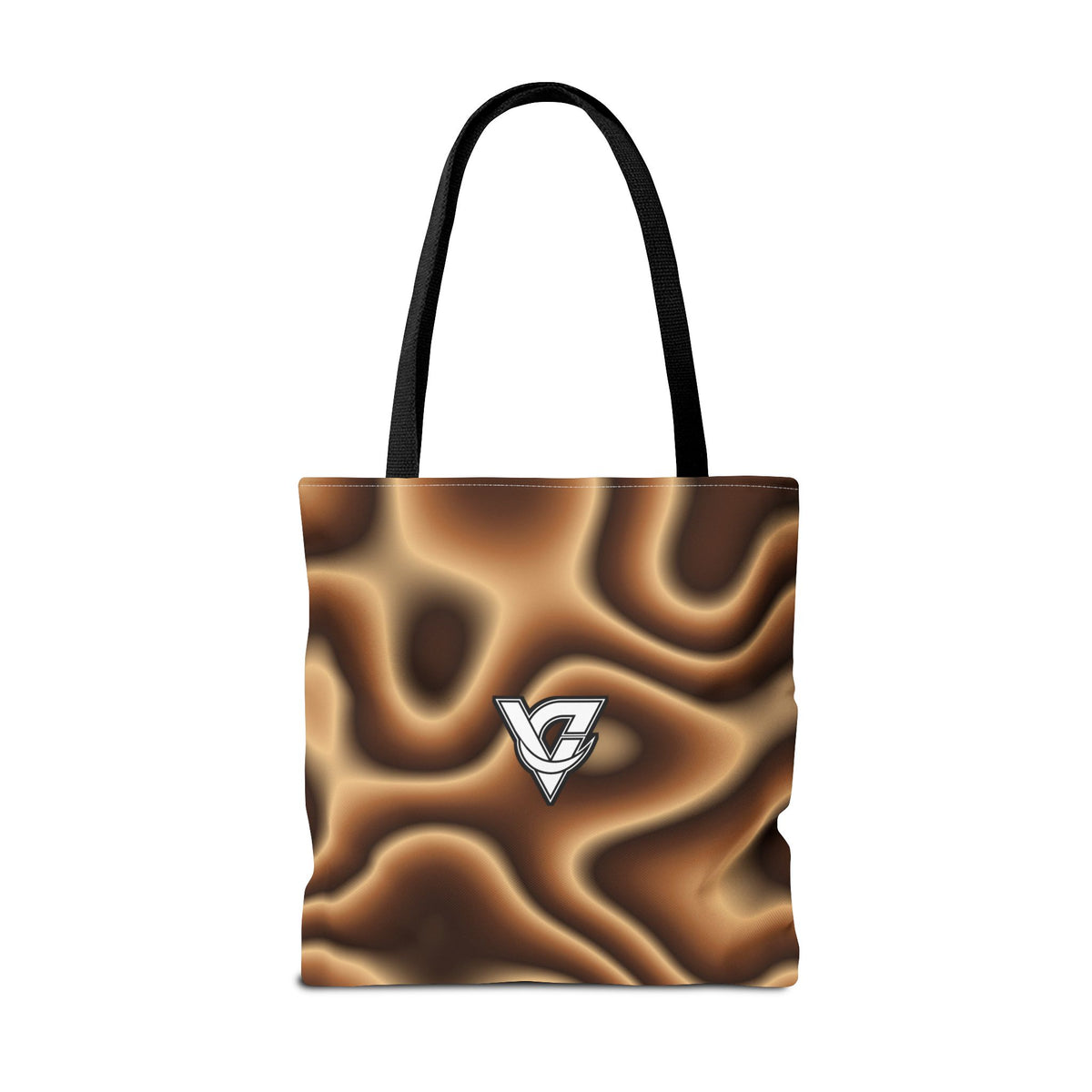 Chestnut Tie-Dye Tote Bag — All-Over Print Gym & Everyday Tote