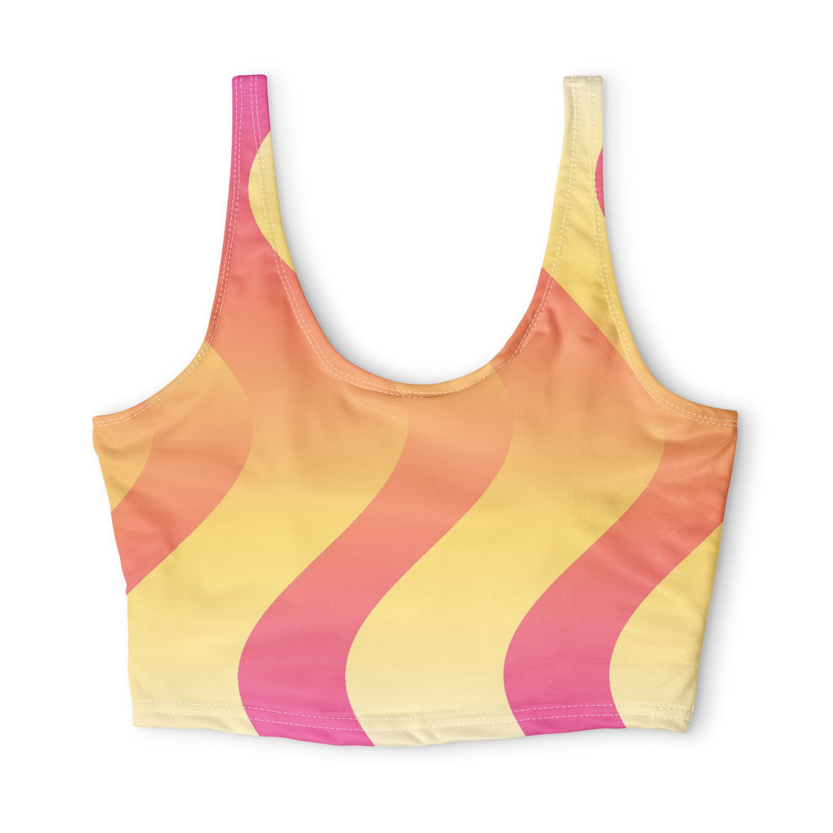 Sunset Synthwave Sports Bra