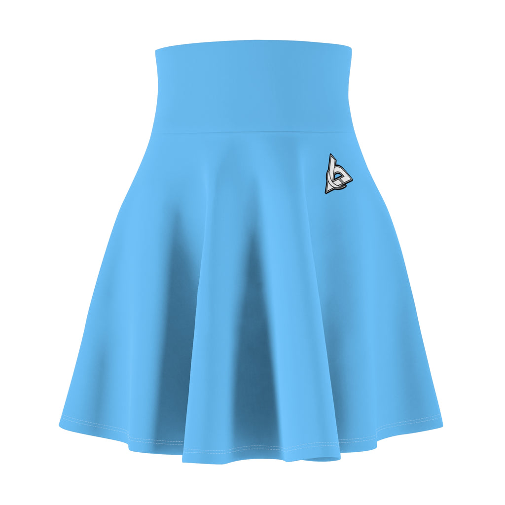 Vantacore Solid Sky Blue Women's Athletic Skater Skirt