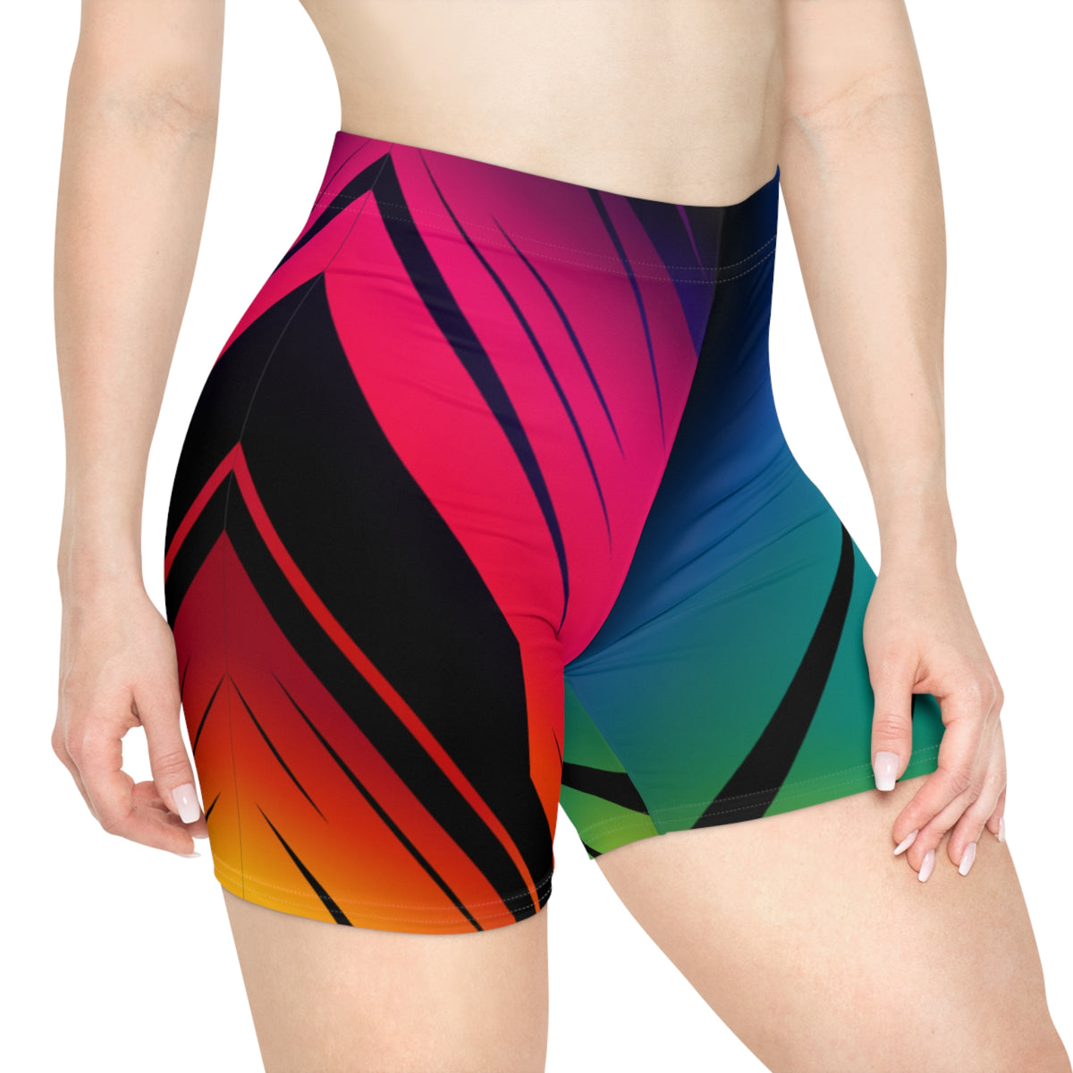 Women Dual Spectrum Biker Shorts by Vantacore Athletics, view 2