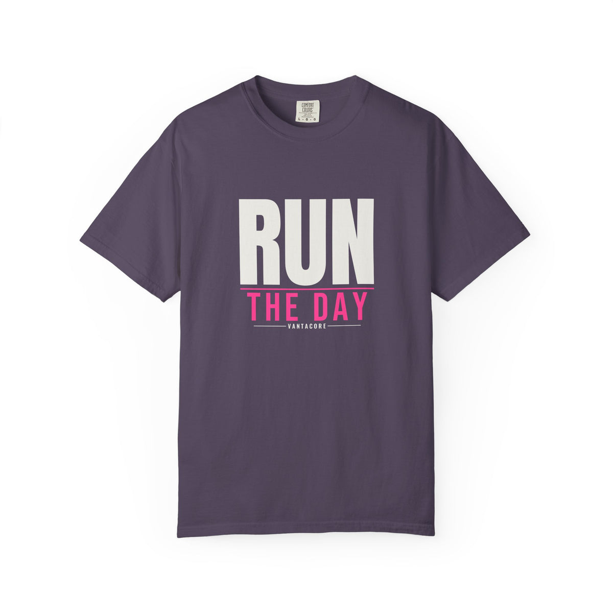 Run The Day | Women's Garment-Dyed Graphic Tee