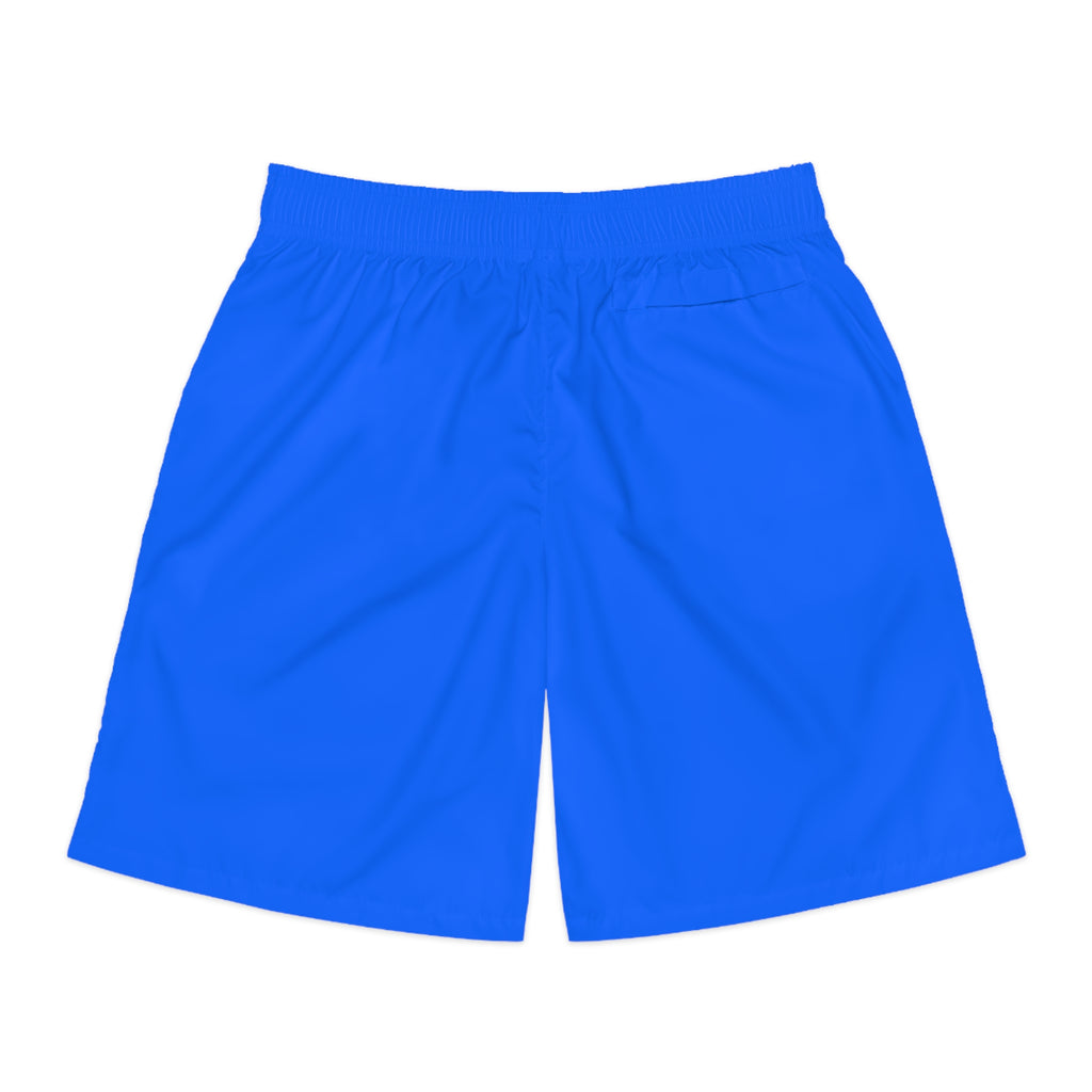 Vantacore Solid Electric Blue Men's Athletic Shorts with Pockets