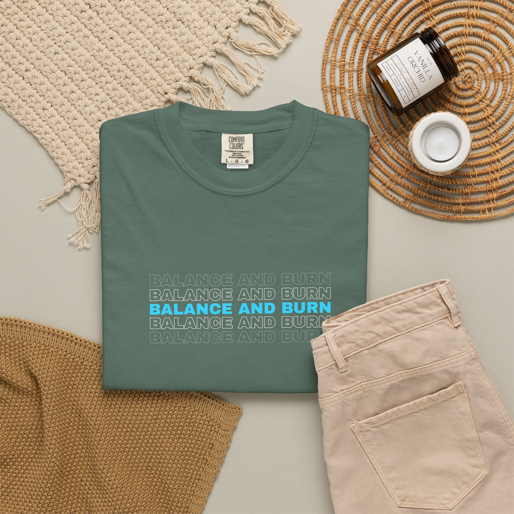 Balance And Burn | Women's Garment-Dyed Graphic Tee