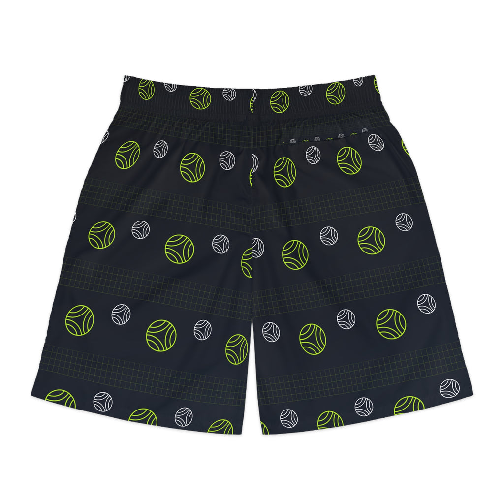 Volleyball Volt Night Spike Panel Men's Athletic Shorts with Pockets
