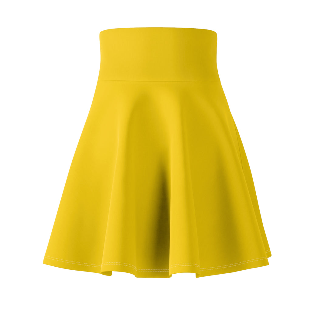 Vantacore Solid Sunshine Yellow Women's Athletic Skater Skirt