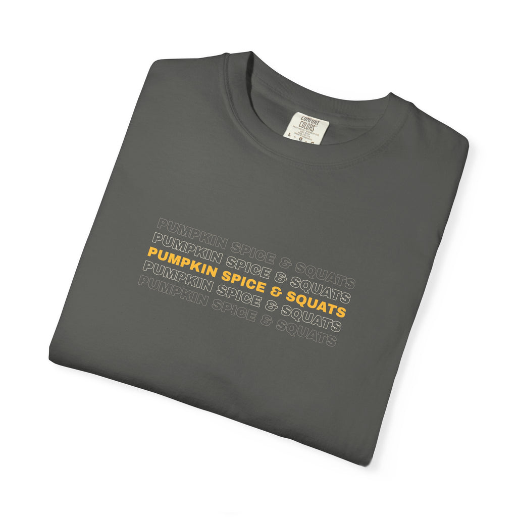 Pumpkin Spice & Squats | Women's Garment-Dyed Graphic Tee
