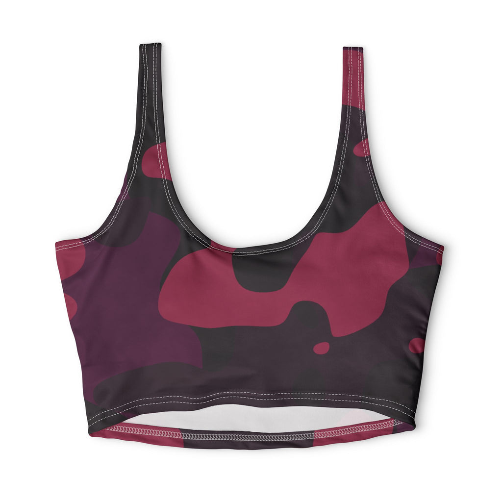 Plum Spice Camo Sports Bra