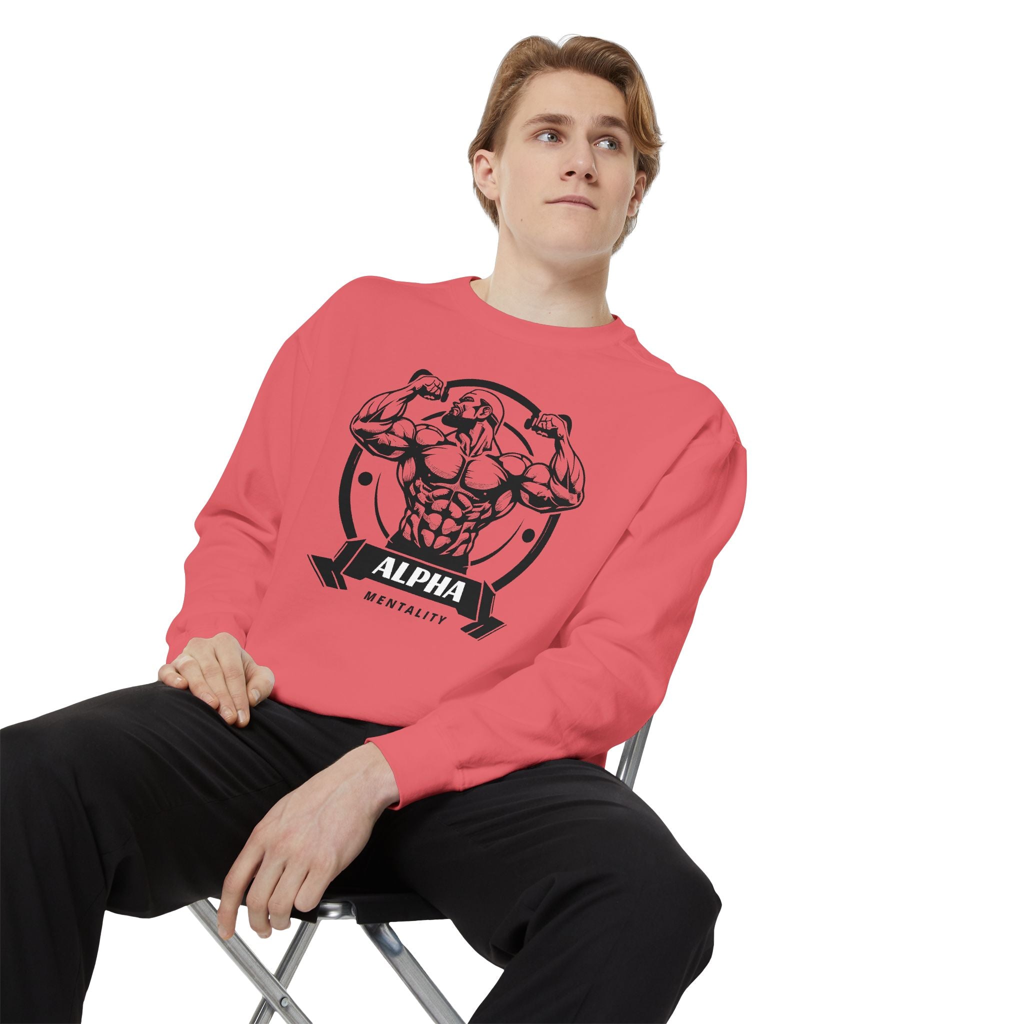 Alpha Mentality Sweatshirt | Muscular Gym Crewneck