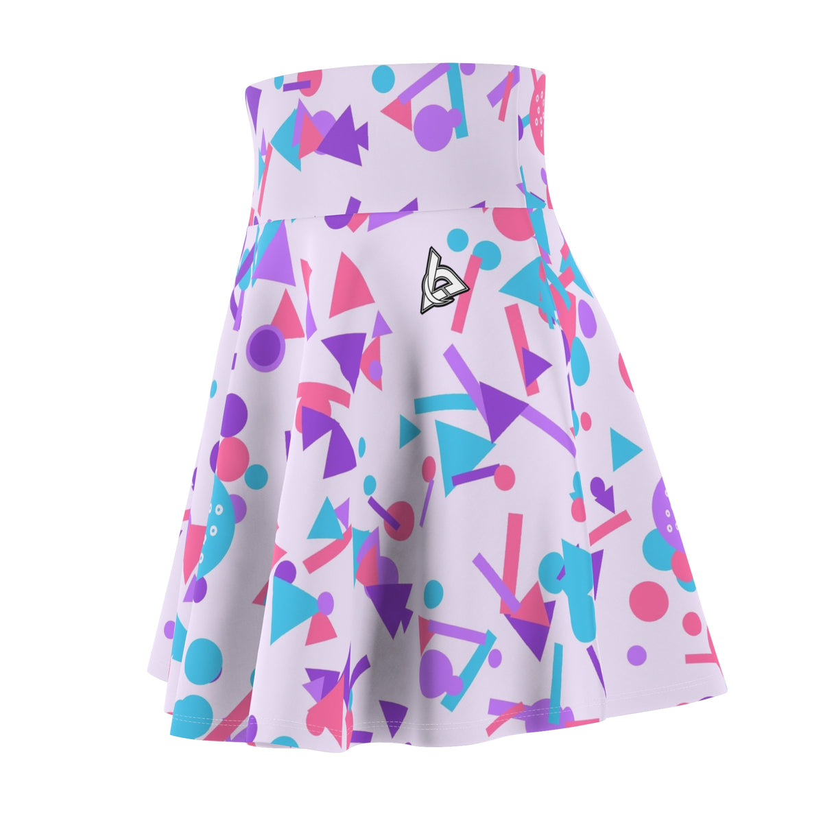 Golf Lilac Wave Confetti Pop Women's Athletic Skater Skirt