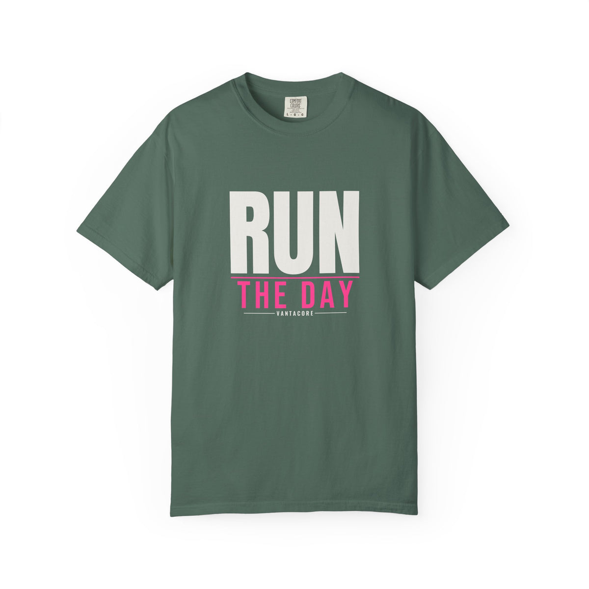Run The Day | Women's Garment-Dyed Graphic Tee