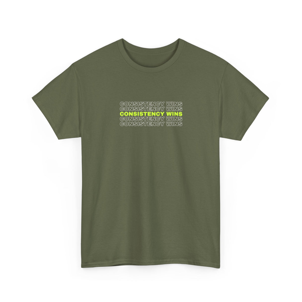 Consistency Wins | Men's Graphic Gym T-Shirt