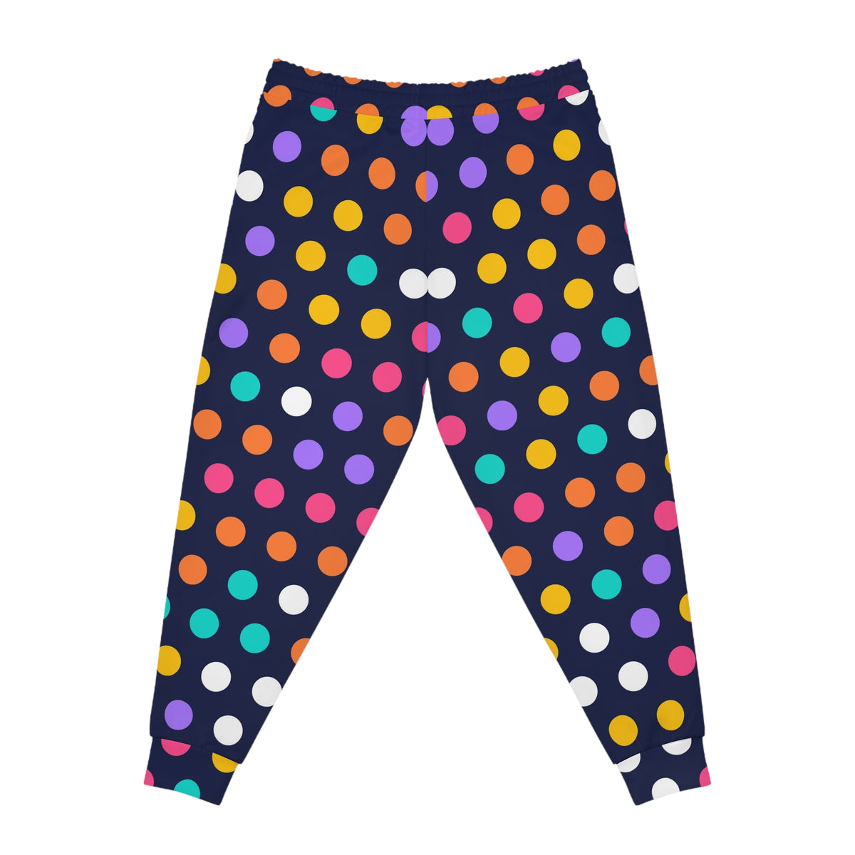 Women's Polka Pop Joggers – Colorful All-Over Print Athletic Jogger Pants