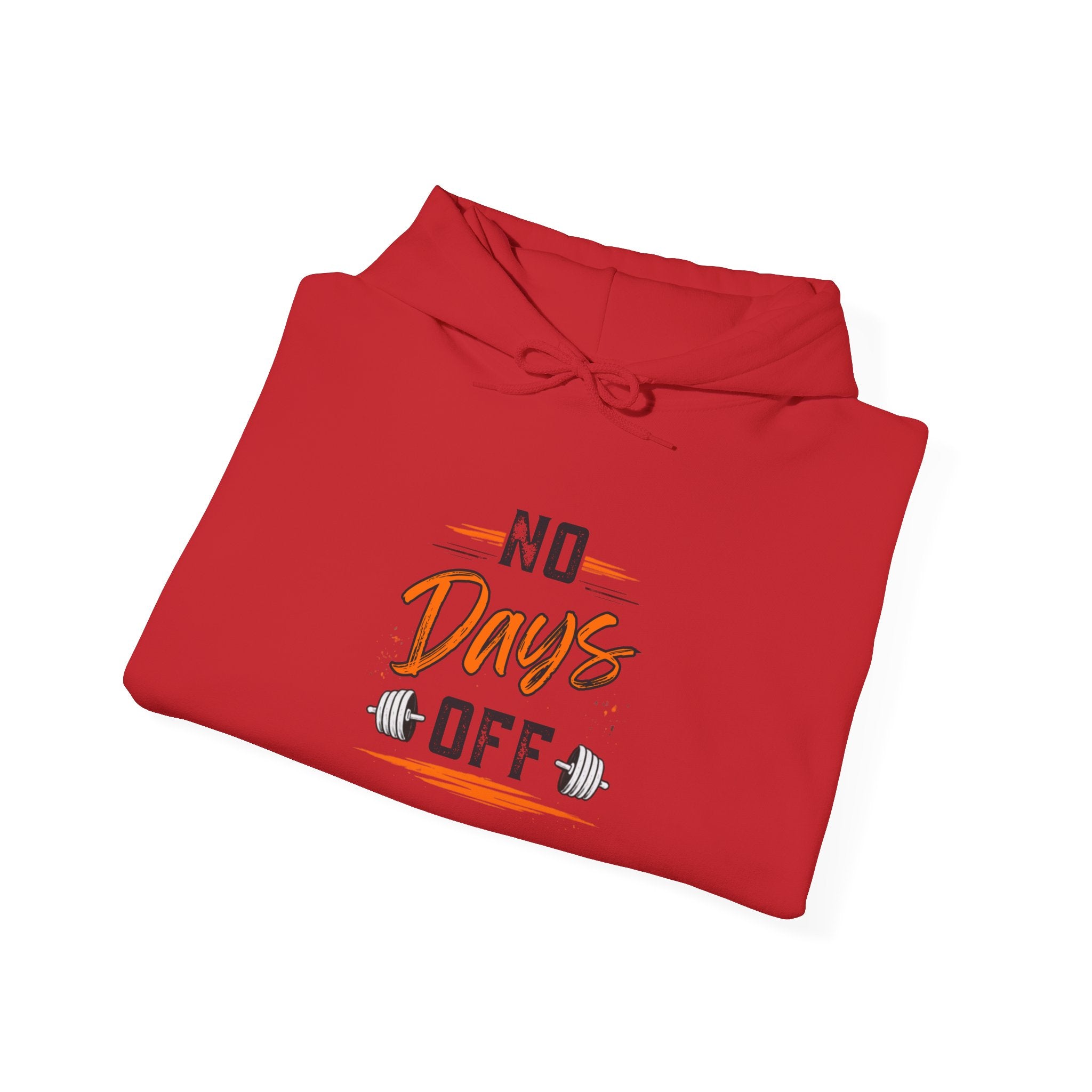 No Days Off | Heavy Hooded Sweatshirt
