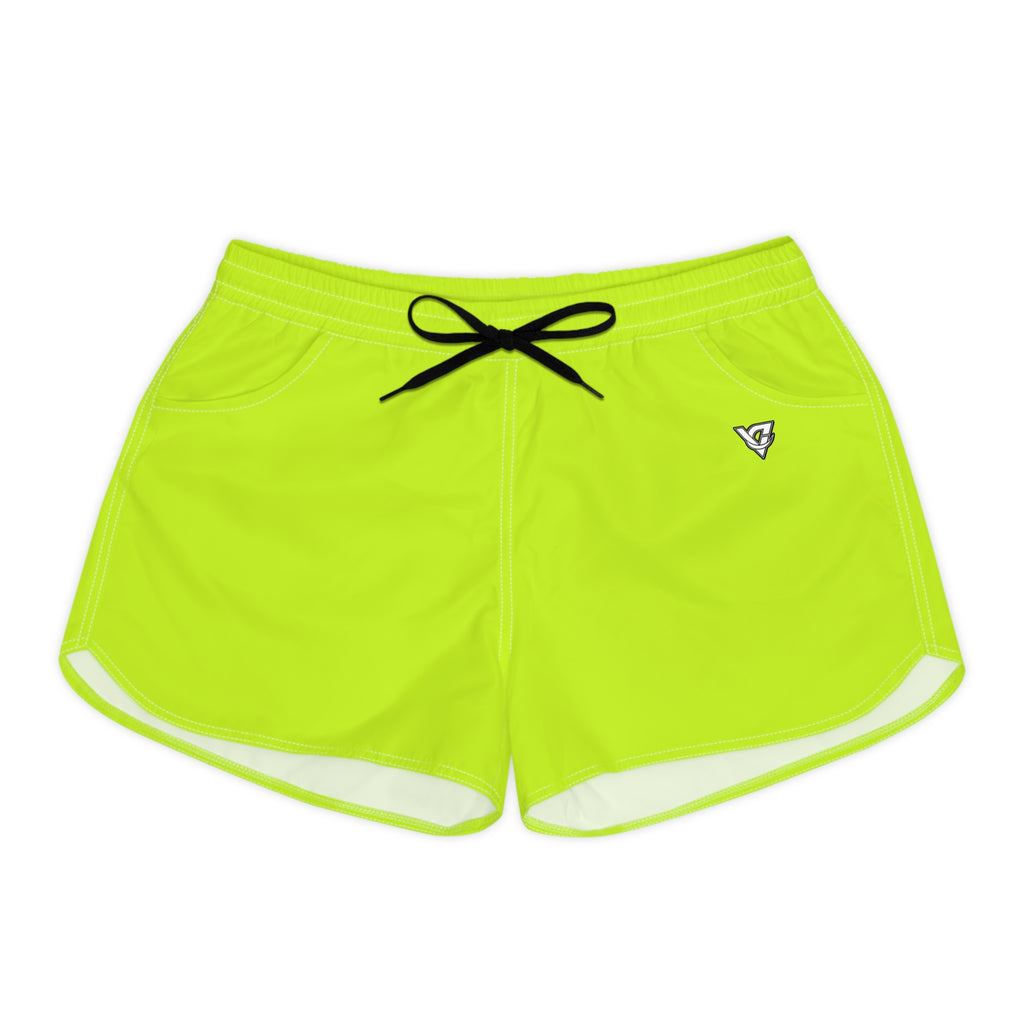 Women's Multipurpose Athletic Shorts with Pockets | Volt Green Essential