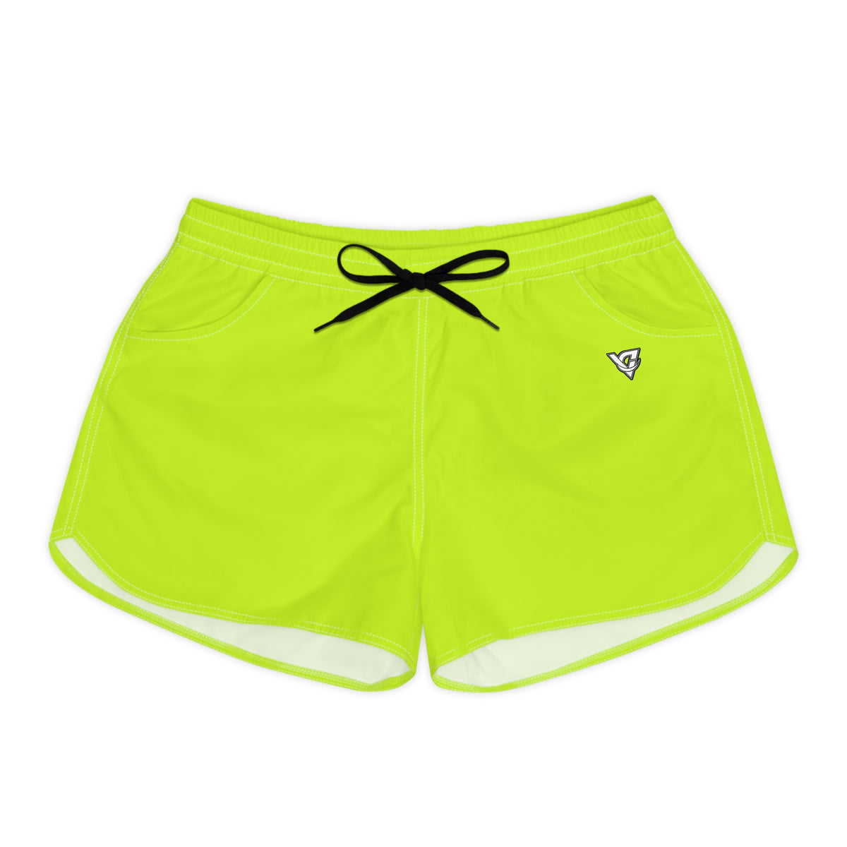 Women's Multipurpose Athletic Shorts with Pockets | Volt Green Essential