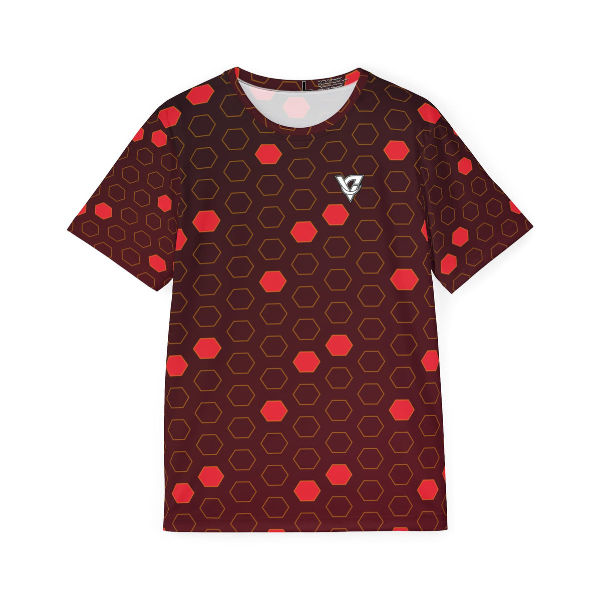 Soccer Crimson Blaze Hex Pitch Men's Sports Jersey