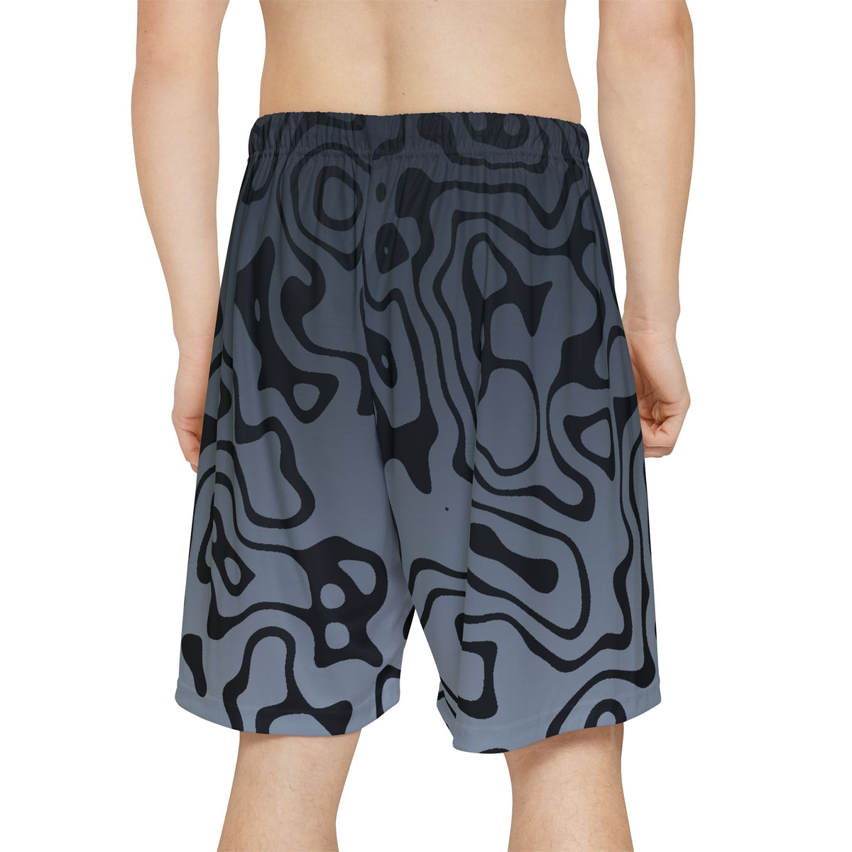 Men's Steel Tiger Stripe Athletic Sports Shorts