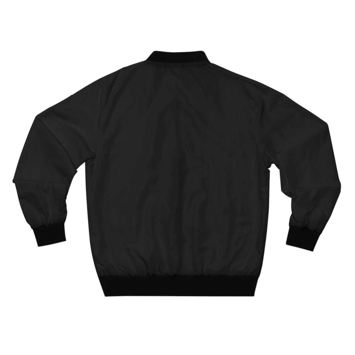 Men's No Excuses Bomber Jacket – Black Motivational Gym Jacket