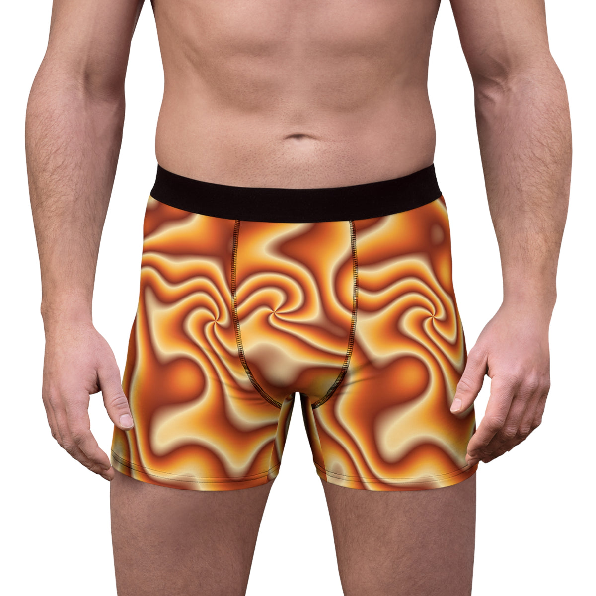 Golden Hour Tie-Dye Men's Boxer Briefs — Performance Underwear