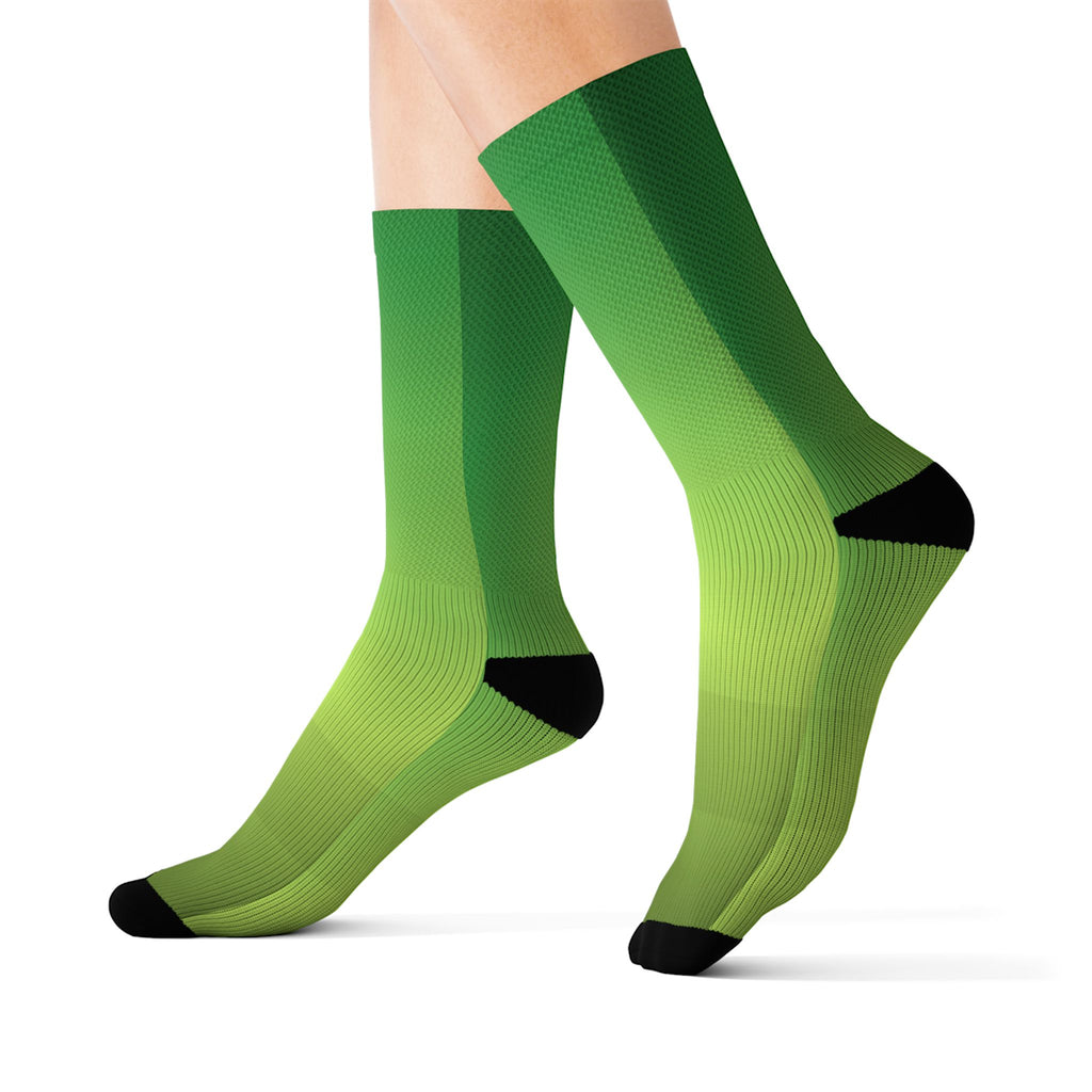 Jungle Ombre Athletic Crew Socks