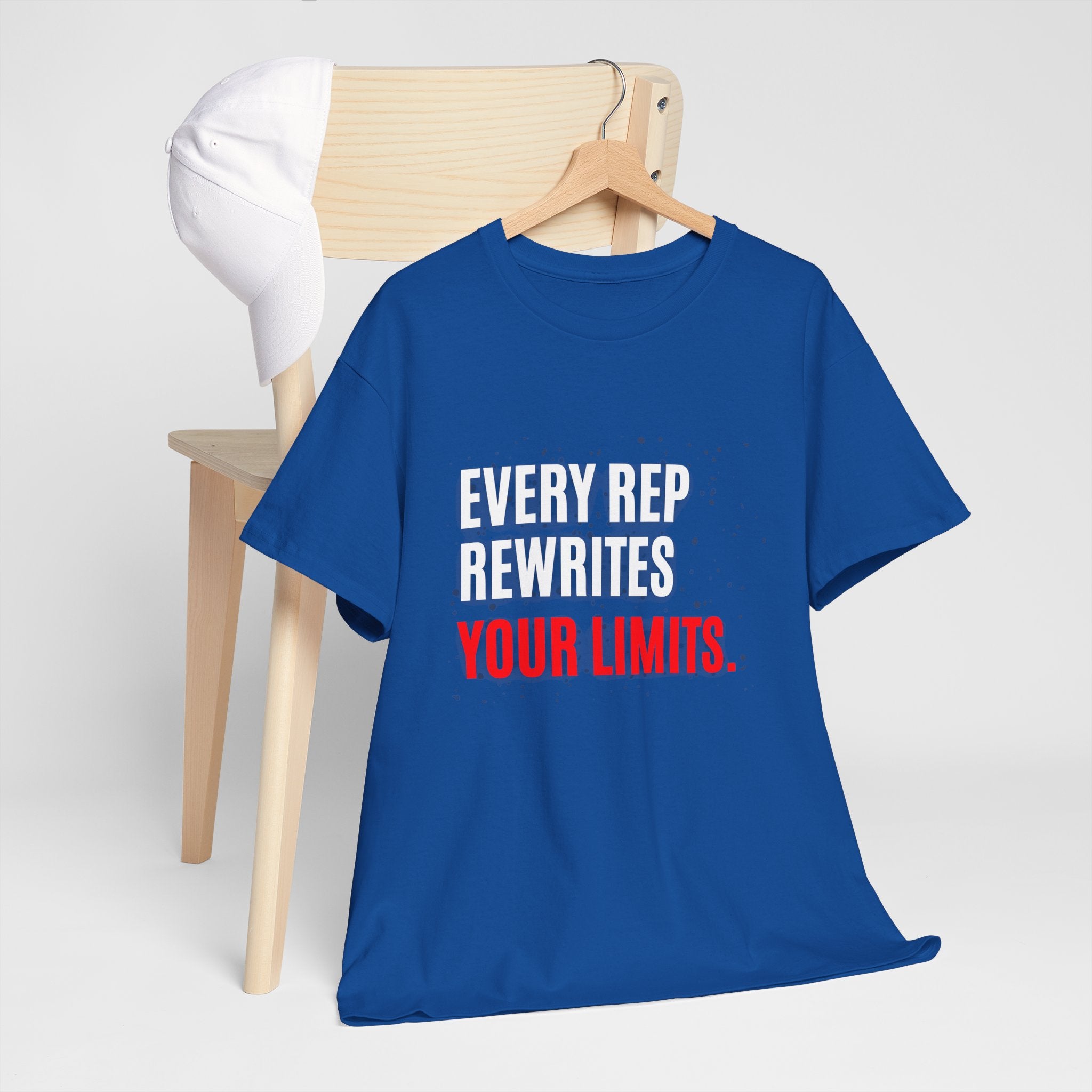 Every Rep Rewrites Your Limits | Motivational Gym T-Shirt