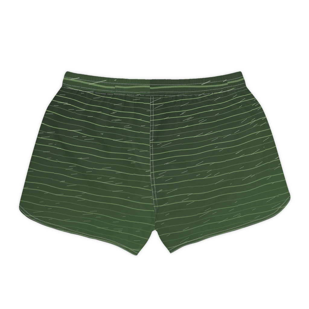 Running Forest Camo Pace Lanes Women's Athletic Shorts with Pockets