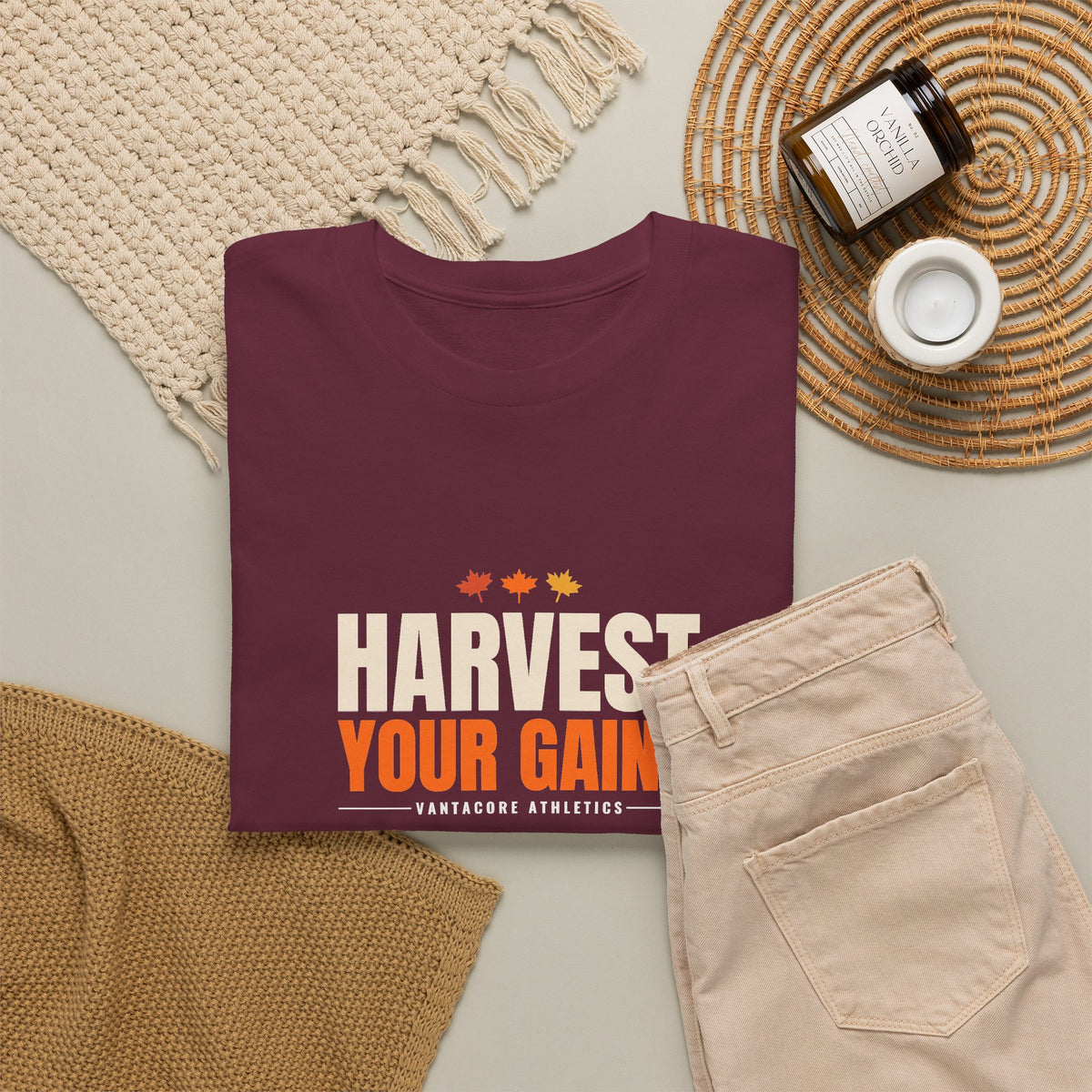 Harvest Your Gains | Men's Graphic Gym T-Shirt