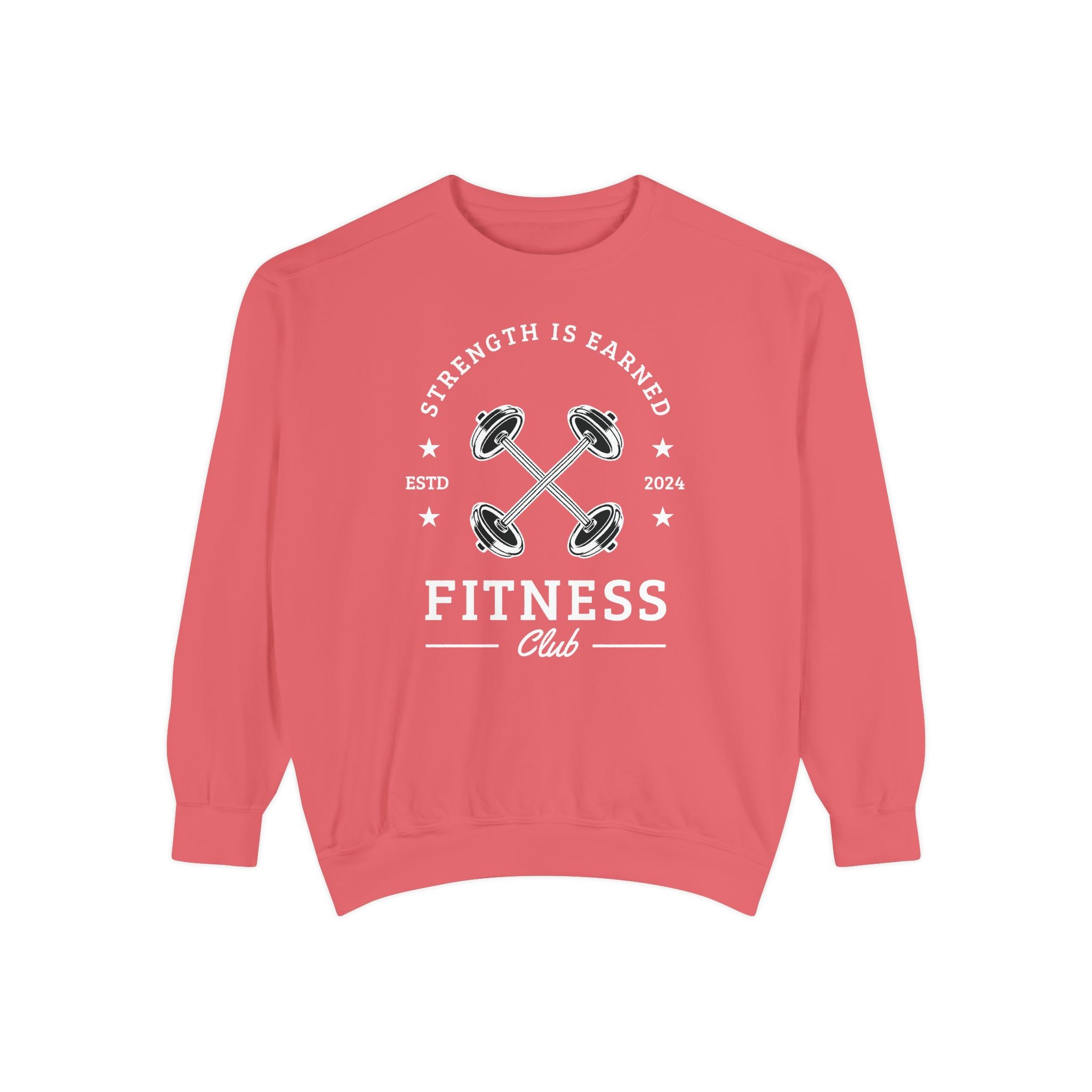Fitness Club Sweatshirt | "Strength Is Earned" Crewneck