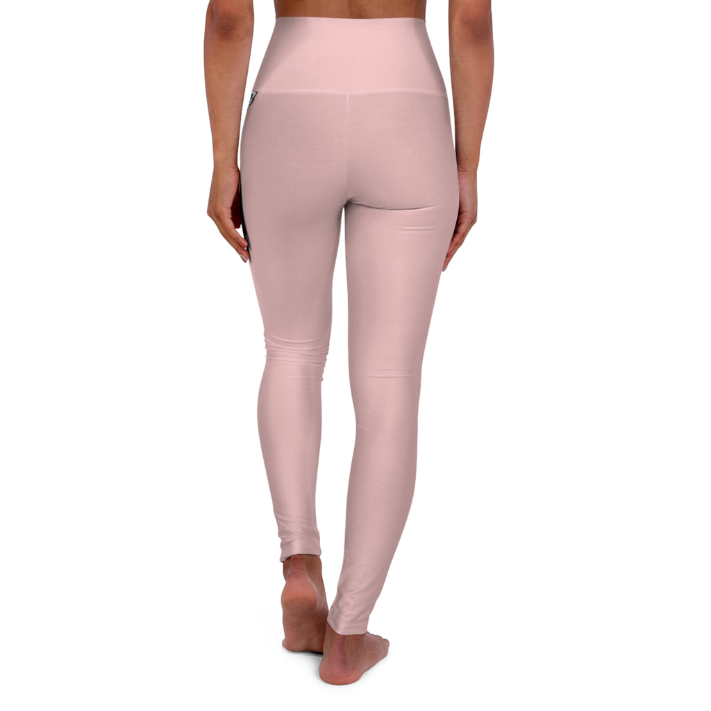 Blush Pink Essential High-Waisted Yoga Leggings