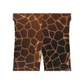 Copper Rift Women's Biker Shorts — High-Waist Workout Shorts