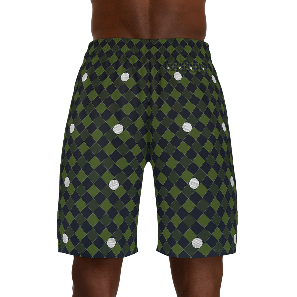 Golf Volt Night Dimple Links Men's Athletic Shorts with Pockets
